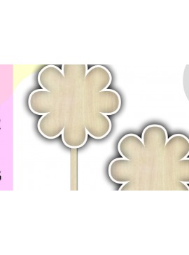 Σετ των 2 Intra απο ξύλο plywood 3mm-4mm πάχος Blank Shape Cake Topper Δίασταση 20x30 cm INTRAFABR-100968890
