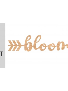 Σετ των 2 Intra απο ξύλο plywood 3mm-4mm πάχος λέιζερ Bloom Arrow Δίασταση 20x20 cm INTRAFABR-9744717
