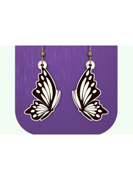 Σετ των 3 Intra απο ξύλο plywood 3mm-4mm πάχος Boho Σκουλαρίκια πεταλούδας σχέδιο λέιζερ Δίασταση 3x3 cm INTRAFABR-123339515