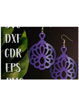 Intra απο ξύλο plywood 3mm-4mm πάχος Boho Σκουλαρίκια , Σκουλαρίκια Δίασταση 60x60 cm INTRAFABR-100544828