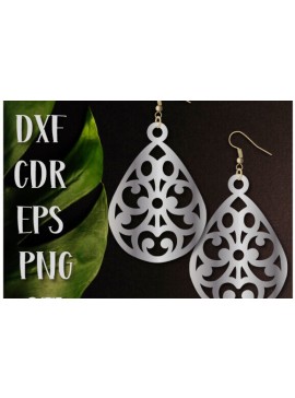 Intra απο ξύλο plywood 3mm-4mm πάχος Boho Earrings , 3d Crafting Earrings Δίασταση 60x60 cm INTRAFABR-101689450