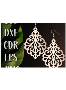 Intra απο ξύλο plywood 3mm-4mm πάχος Boho Earrings , Dangle Earrings  Δίασταση 60x60 cm INTRAFABR-98593783