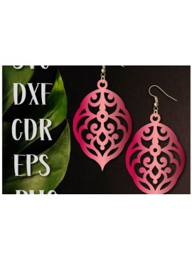 Intra απο ξύλο plywood 3mm-4mm πάχος Boho Earrings , Dangle Earrings . Δίασταση 60x60 cm INTRAFABR-101646548