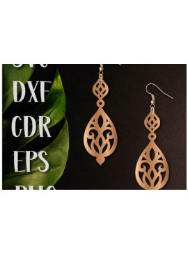 Intra απο ξύλο plywood 3mm-4mm πάχος Boho Earrings, Earrings Δίασταση 60x60 cm INTRAFABR-98593646