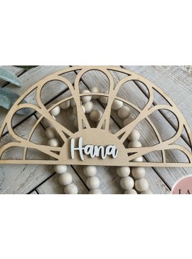 Σετ των 3 Intra απο ξύλο plywood 3mm-4mm πάχος Boho Name Δίασταση 8x8 cm INTRAFABR-70929494