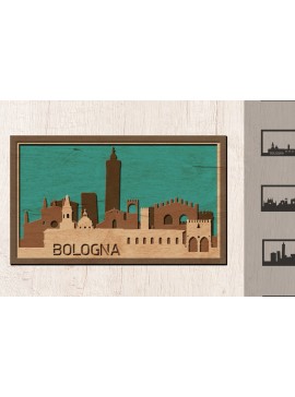 Intra απο ξύλο plywood 3mm-4mm πάχος Bologna Skyline , πολλαπλών στρώσεων Δίασταση 30x20 cm INTRAFABR-14911468