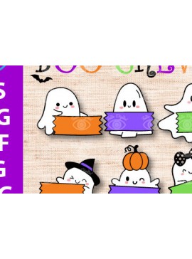 Σετ των 2 Intra απο ξύλο plywood 3mm-4mm πάχος Boo Crew Bulletin Board Halloween Desig Δίασταση 15x15 cm INTRAFABR-100290162