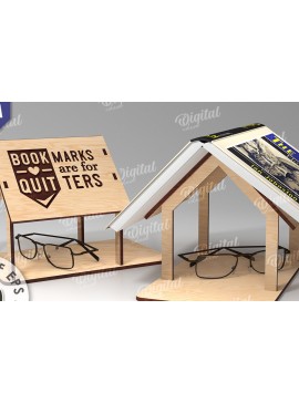 Σετ των 2 Intra απο ξύλο plywood 3mm-4mm πάχος Βιβλιοθήκη κοπής με λέιζερ. Βιβλιοθήκη Δίασταση 30x20 cm INTRAFABR-108438609