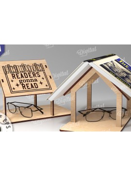 Σετ των 2 Intra απο ξύλο plywood 3mm-4mm πάχος Βιβλιοθήκη κοπής με λέιζερ. Βιβλιοθήκη Δίασταση 30x20 cm INTRAFABR-108438723