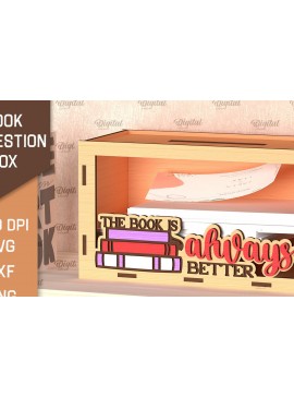 Σετ των 2 Intra απο ξύλο plywood 3mm-4mm πάχος Βιβλίο Suggestion Box Δίασταση 30x20 cm INTRAFABR-99620959