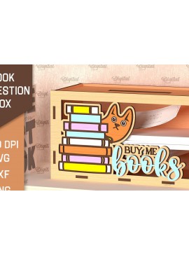 Σετ των 2 Intra απο ξύλο plywood 3mm-4mm πάχος Βιβλίο Suggestion Box Δίασταση 30x20 cm INTRAFABR-99621442