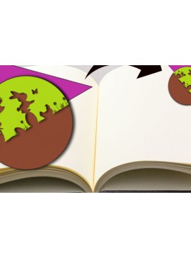 Σετ των 2 Intra απο ξύλο plywood 3mm-4mm πάχος Σελιδοδείκτης Πάσχα Δίασταση 10x20 cm INTRAFABR-24802286