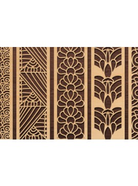 Intra απο ξύλο plywood 3mm-4mm πάχος Σελιδοδείκτης Design Δίασταση 40x40 cm INTRAFABR-67976084