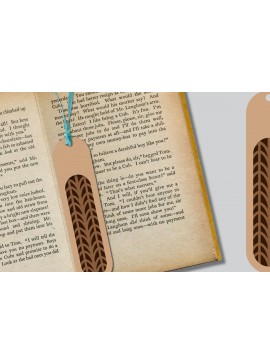 Σετ των 2 Intra απο ξύλο plywood 3mm-4mm πάχος Σελιδοδείκτης  -  Δίασταση 10x20 cm INTRAFABR-117823328