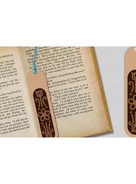 Σετ των 2 Intra απο ξύλο plywood 3mm-4mm πάχος Σελιδοδείκτης  -  Δίασταση 10x20 cm INTRAFABR-117823508