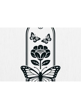 Σετ των 2 Intra απο ξύλο plywood 3mm-4mm πάχος Προσθήκη σελιδοδείκτη Paper Cut Design 9 Δίασταση 15x15 cm INTRAFABR-121029802