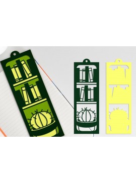 Σετ των 2 Intra απο ξύλο plywood 3mm-4mm πάχος Σελιδοδείκτης . Σελιδοδείκτης με 3D στρώματα χαρτιού Δίασταση 10x20 cm INTRAFABR-81501263