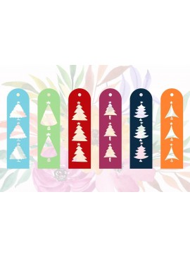 Σετ των 2 Intra απο ξύλο plywood 3mm-4mm πάχος Σελιδοδείκτες  / Paper Cut 6 Δίασταση 15x15 cm INTRAFABR-32809100