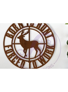 Σετ των 3 Intra απο ξύλο plywood 3mm-4mm πάχος Γεννήθηκε από τον Hun Forced to Work Wall Art Sign Δίασταση 10x10 cm INTRAFABR-115988591