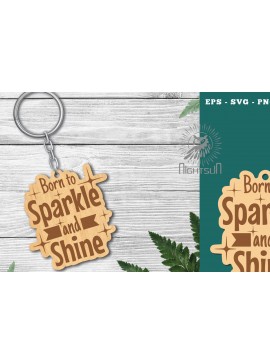 Σετ των 3 Intra απο ξύλο plywood 3mm-4mm πάχος Γεννημένος στο Sparkle and Shine Δίασταση 15x15 cm INTRAFABR-118401383