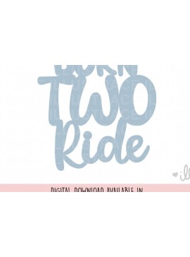 Σετ των 2 Intra απο ξύλο plywood 3mm-4mm πάχος Born Two Ride Cake Topper Δίασταση 15x15 cm INTRAFABR-88113345