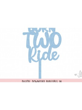 Σετ των 3 Intra απο ξύλο plywood 3mm-4mm πάχος Born Two Ride Cake Topper Δίασταση 15x15 cm INTRAFABR-88113283