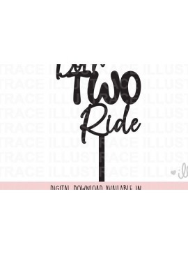 Σετ των 2 Intra απο ξύλο plywood 3mm-4mm πάχος Born Two Ride Cake Topper Δίασταση 15x15 cm INTRAFABR-86770208