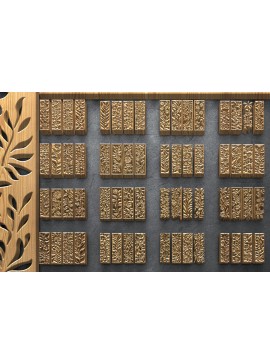 Intra απο ξύλο plywood 3mm-4mm πάχος Πακέτα βοτανικής κοπής με λέιζερ Δίασταση 3200x7200 cm INTRAFABR-125337181