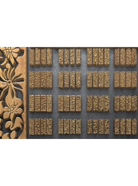 Intra απο ξύλο plywood 3mm-4mm πάχος πάνελ τοίχου Botanical Cut  Δίασταση 3200x7200 cm INTRAFABR-125108116