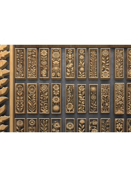 Intra απο ξύλο plywood 3mm-4mm πάχος Botanical Vertical Panel Pack Δίασταση 3200x7200 cm INTRAFABR-124704183