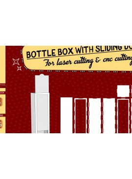 Σετ των 2 Intra απο ξύλο plywood 3mm-4mm πάχος Κουτί μπουκαλιών για Δίασταση 30x20 cm INTRAFABR-29668948