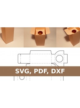 Σετ των 3 Intra απο ξύλο plywood 3mm-4mm πάχος Κουτί μπουκαλιών Δίασταση 10x10 cm INTRAFABR-33280665