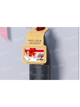 Σετ των 2 Intra απο ξύλο plywood 3mm-4mm πάχος Λέιζερ ετικέτας θήκης δώρου κάρτας λαιμού μπουκαλιού Δίασταση 30x20 cm INTRAFABR-122963638