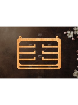 Σετ των 2 Intra απο ξύλο plywood 3mm-4mm πάχος Φιόγκος Ξύλινο Νηπιαγωγείο Κοπή  Δίασταση 15x15 cm INTRAFABR-121036928