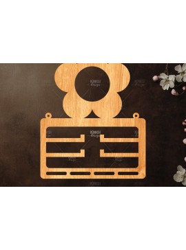 Σετ των 2 Intra απο ξύλο plywood 3mm-4mm πάχος Φιόγκος Ξύλινο Νηπιαγωγείο Κοπή  Δίασταση 15x15 cm INTRAFABR-121036936