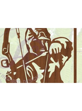 Intra απο ξύλο plywood 3mm-4mm πάχος περικοπής Sign Hunter Bow Hunter Δίασταση 30x20 cm INTRAFABR-68349856
