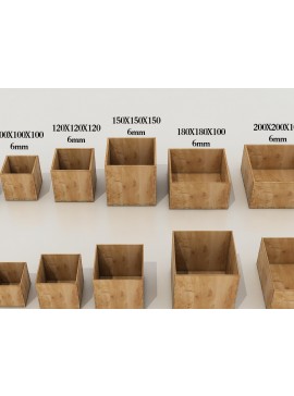 Σετ των 2 Intra απο ξύλο plywood 3mm-4mm πάχος Box   Δίασταση 30x20 cm INTRAFABR-39893399