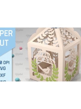 Σετ των 3 Intra απο ξύλο plywood 3mm-4mm πάχος Box Paper Cut . Τρισδιάστατη χάρτινη κοπή σε κουτί δώρου Δίασταση 10x10 cm INTRAFABR-90263294