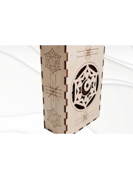 Σετ των 2 Intra απο ξύλο plywood 3mm-4mm πάχος Ψηφιακό μοντέλο Box Tarot για Cut . Δίασταση 15x15 cm INTRAFABR-33430528