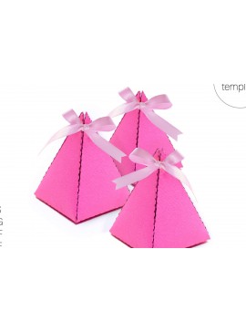 Σετ των 2 Intra απο ξύλο plywood 3mm-4mm πάχος Box Template Box Favor Box Pyramid Δίασταση 15x15 cm INTRAFABR-26066891