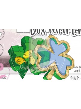 Σετ των 2 Intra απο ξύλο plywood 3mm-4mm πάχος Πρότυπο κουτιού: Τριφύλλι Δίασταση 15x15 cm INTRAFABR-26143930