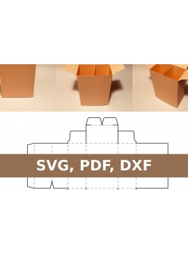 Σετ των 2 Intra απο ξύλο plywood 3mm-4mm πάχος Κουτί με διαχωριστικό Δίασταση 15x15 cm INTRAFABR-33522448