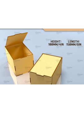 Σετ των 2 Intra απο ξύλο plywood 3mm-4mm πάχος Κουτί με αναποδογυρισμένο καπάκι. Τρισδιάστατη Δίασταση 30x20 cm INTRAFABR-83493749