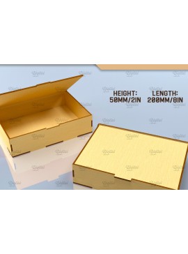 Intra απο ξύλο plywood 3mm-4mm πάχος Κουτί με αναποδογυρισμένο καπάκι. Τρισδιάστατη Δίασταση 30x20 cm INTRAFABR-83494106