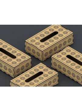 Intra απο ξύλο plywood 3mm-4mm πάχος Κουτί με μοτίβο λουλουδιών Δίασταση 30x20 cm INTRAFABR-40102553