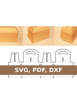 Σετ των 2 Intra απο ξύλο plywood 3mm-4mm πάχος Κουτί με χερούλι Δίασταση 15x15 cm INTRAFABR-33523706