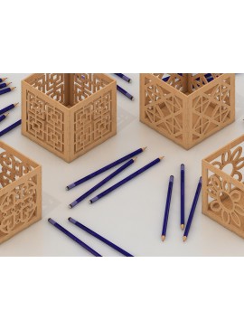 Σετ των 2 Intra απο ξύλο plywood 3mm-4mm πάχος Κουτί με μοτίβα έτοιμα λέιζερ 191 Δίασταση 30x20 cm INTRAFABR-54574808