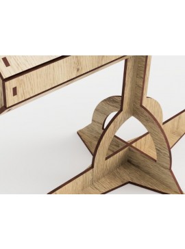 Σετ των 3 Intra απο ξύλο plywood 3mm-4mm πάχος Βραχιόλι λιανικής προβολής Βάση κοπής με λέιζερ Δίασταση 3x3 cm INTRAFABR-93794875