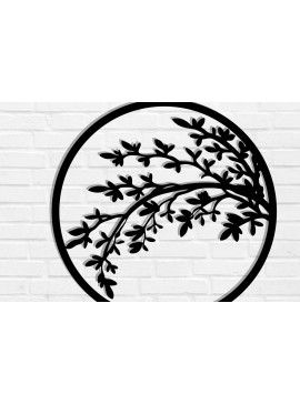 Intra απο ξύλο plywood 3mm-4mm πάχος κοπής με λέιζερ μεταλλικού τοίχου Branch Δίασταση 40x40 cm INTRAFABR-119072677