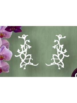 Σετ των 3 Intra απο ξύλο plywood 3mm-4mm πάχος Κλαδιά Κουνιέται διάνυσμα κομμένο ζευγάρι Δίασταση 3x3 cm INTRAFABR-5700797